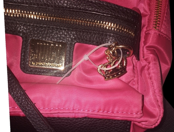 Juicy By Juicy couture crowd pleaser pink and black backpack - Picture 2 of 8